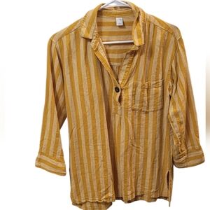 Striped yellow/orange Old Navy blouse. Size - S